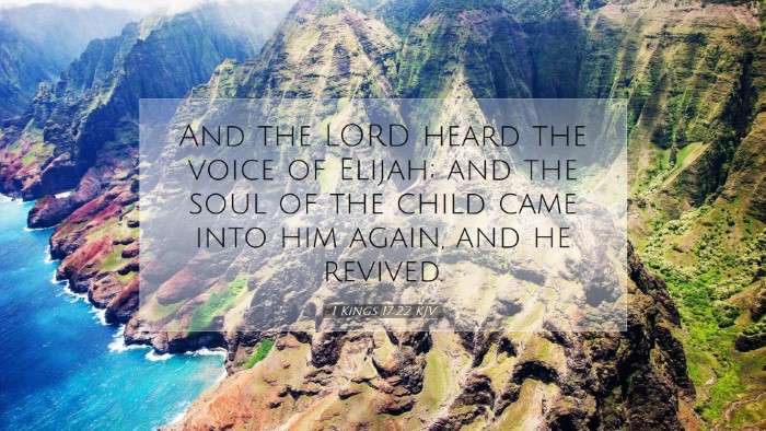 Picture 07 - 1 Kings 17:22 KJV Desktop Wallpaper - And the LORD heard the voice of Elijah; and the - Desktop Bible Verse Wallpaper