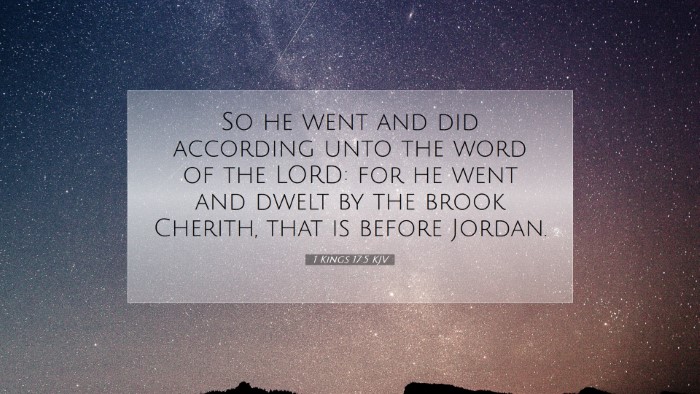 Picture 07 - 1 Kings 17:5 KJV Desktop Wallpaper - So he went and did according unto the word of the - Desktop Bible Verse Wallpaper