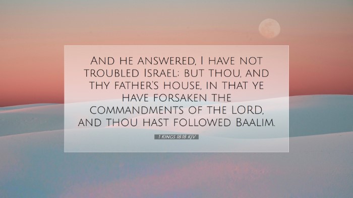 Picture 07 - 1 Kings 18:18 KJV Desktop Wallpaper - And he answered, I have not troubled Israel; but - Desktop Bible Verse Wallpaper