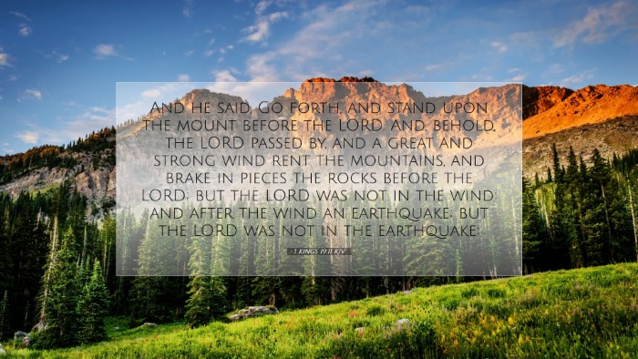 Picture 07 - 1 Kings 19:11 KJV Desktop Wallpaper - And he said, Go forth, and stand upon the mount - Desktop Bible Verse Wallpaper