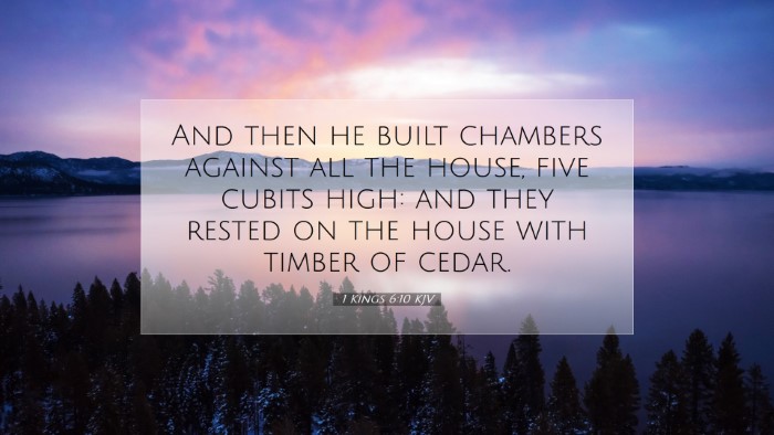 Picture 07 - 1 Kings 6:10 KJV Desktop Wallpaper - And then he built chambers against all the house, - Desktop Bible Verse Wallpaper