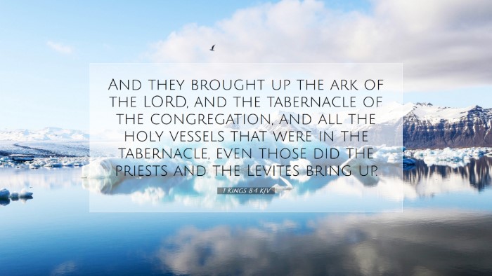 Picture 07 - 1 Kings 8:4 KJV Desktop Wallpaper - And they brought up the ark of the LORD, and the - Desktop Bible Verse Wallpaper
