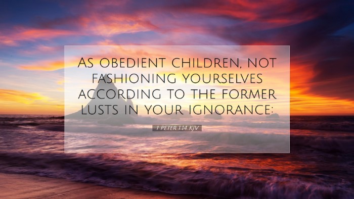 Picture 07 - 1 Peter 1:14 KJV Desktop Wallpaper - As obedient children, not fashioning yourselves - Desktop Bible Verse Wallpaper
