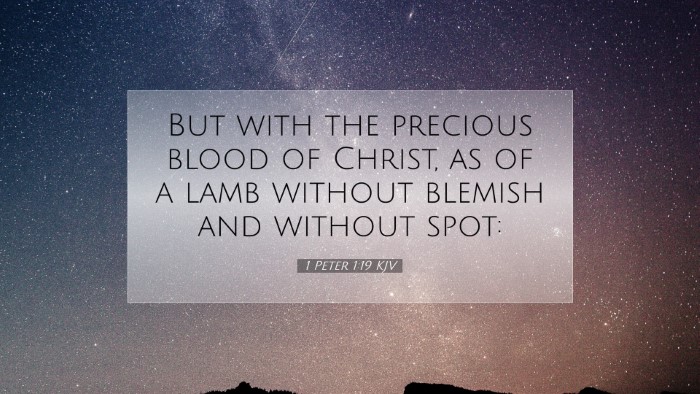 Picture 07 - 1 Peter 1:19 KJV Desktop Wallpaper - But with the precious blood of Christ, as of a - Desktop Bible Verse Wallpaper