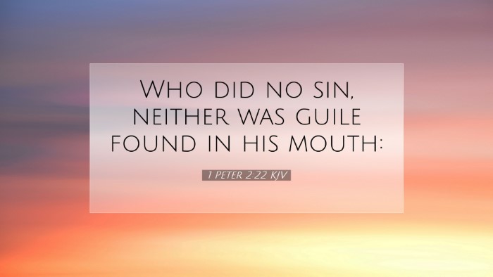 Picture 07 - 1 Peter 2:22 KJV Desktop Wallpaper - Who did no sin, neither was guile found in his - Desktop Bible Verse Wallpaper