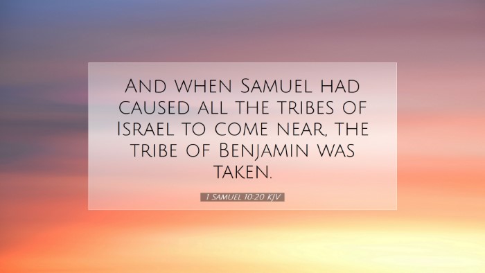 Picture 07 - 1 Samuel 10:20 KJV Desktop Wallpaper - And when Samuel had caused all the tribes of - Desktop Bible Verse Wallpaper