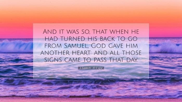 Picture 07 - 1 Samuel 10:9 KJV Desktop Wallpaper - And it was so, that when he had turned his back - Desktop Bible Verse Wallpaper