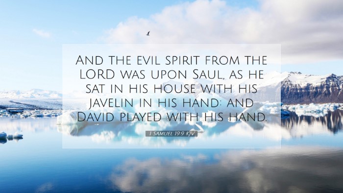 Picture 07 - 1 Samuel 19:9 KJV Desktop Wallpaper - And the evil spirit from the LORD was upon Saul, - Desktop Bible Verse Wallpaper