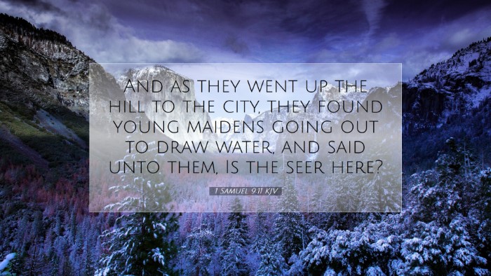 Picture 07 - 1 Samuel 9:11 KJV Desktop Wallpaper - And as they went up the hill to the city, they - Desktop Bible Verse Wallpaper