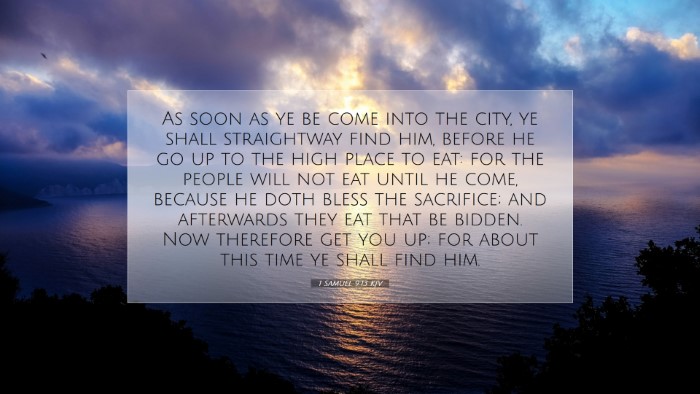 Picture 07 - 1 Samuel 9:13 KJV Desktop Wallpaper - As soon as ye be come into the city, ye shall - Desktop Bible Verse Wallpaper