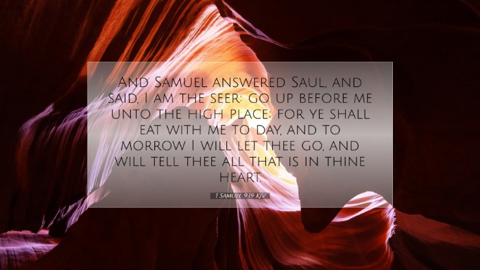 Picture 07 - 1 Samuel 9:19 KJV Desktop Wallpaper - And Samuel answered Saul, and said, I am the - Desktop Bible Verse Wallpaper