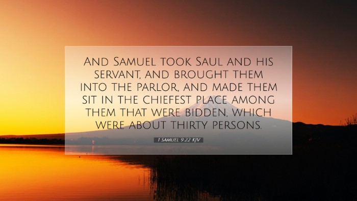 Picture 07 - 1 Samuel 9:22 KJV Desktop Wallpaper - And Samuel took Saul and his servant, and brought - Desktop Bible Verse Wallpaper