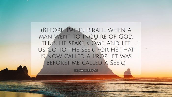 Picture 07 - 1 Samuel 9:9 KJV Desktop Wallpaper - (Beforetime in Israel, when a man went to inquire - Desktop Bible Verse Wallpaper
