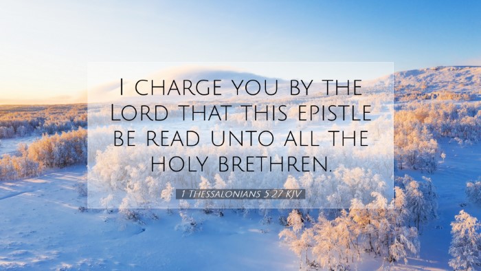 Picture 07 - 1 Thessalonians 5:27 KJV Desktop Wallpaper - I charge you by the Lord that this epistle be - Desktop Bible Verse Wallpaper