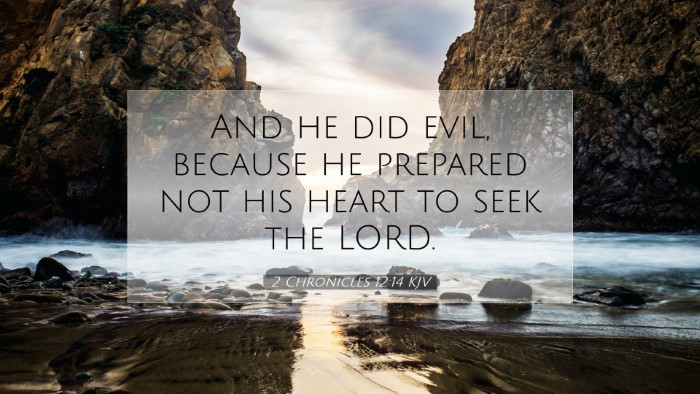 Picture 07 - 2 Chronicles 12:14 KJV Desktop Wallpaper - And he did evil, because he prepared not his - Desktop Bible Verse Wallpaper
