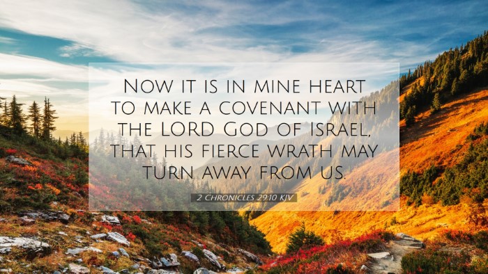 Picture 07 - 2 Chronicles 29:10 KJV Desktop Wallpaper - Now it is in mine heart to make a covenant with - Desktop Bible Verse Wallpaper