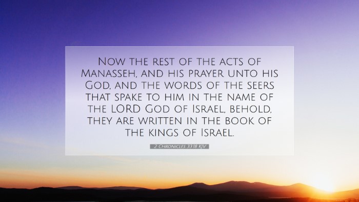 Picture 07 - 2 Chronicles 33:18 KJV Desktop Wallpaper - Now the rest of the acts of Manasseh, and his - Desktop Bible Verse Wallpaper