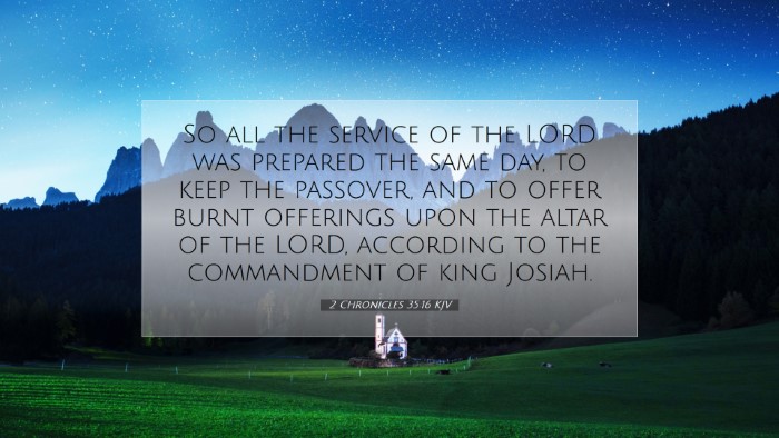 Picture 07 - 2 Chronicles 35:16 KJV Desktop Wallpaper - So all the service of the LORD was prepared the - Desktop Bible Verse Wallpaper