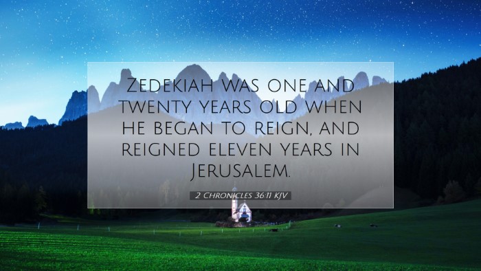 Picture 07 - 2 Chronicles 36:11 KJV Desktop Wallpaper - Zedekiah was one and twenty years old when he - Desktop Bible Verse Wallpaper