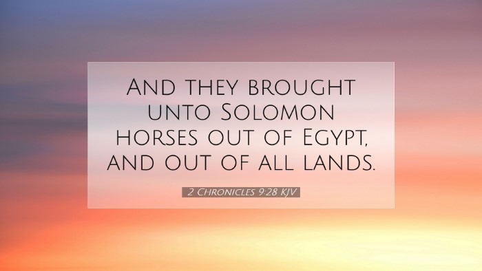 Picture 07 - 2 Chronicles 9:28 KJV Desktop Wallpaper - And they brought unto Solomon horses out of - Desktop Bible Verse Wallpaper