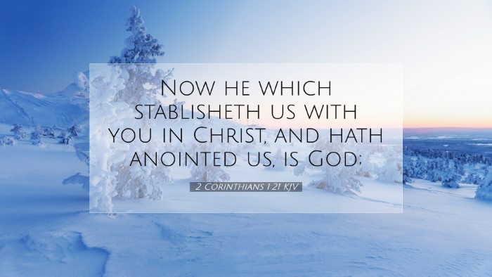 Picture 07 - 2 Corinthians 1:21 KJV Desktop Wallpaper - Now he which stablisheth us with you in Christ, - Desktop Bible Verse Wallpaper