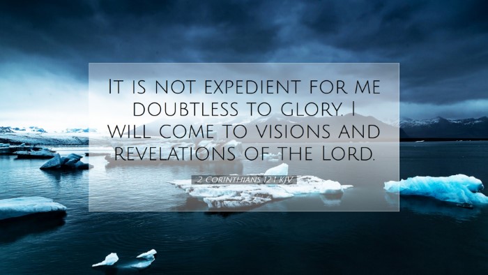 Picture 07 - 2 Corinthians 12:1 KJV Desktop Wallpaper - It is not expedient for me doubtless to glory. I - Desktop Bible Verse Wallpaper