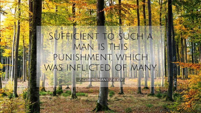 Picture 07 - 2 Corinthians 2:6 KJV Desktop Wallpaper - Sufficient to such a man is this punishment, - Desktop Bible Verse Wallpaper