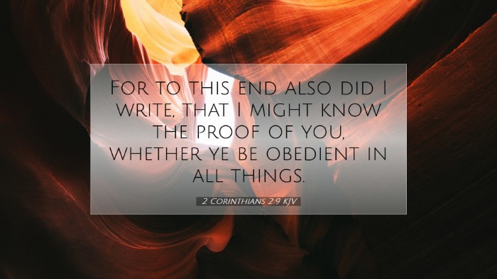 Picture 07 - 2 Corinthians 2:9 KJV Desktop Wallpaper - For to this end also did I write, that I might - Desktop Bible Verse Wallpaper