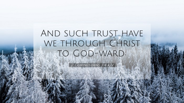 Picture 07 - 2 Corinthians 3:4 KJV Desktop Wallpaper - And such trust have we through Christ to - Desktop Bible Verse Wallpaper