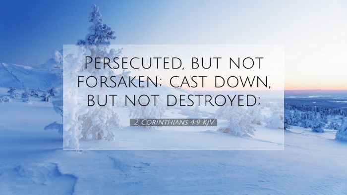Picture 07 - 2 Corinthians 4:9 KJV Desktop Wallpaper - Persecuted, but not forsaken; cast down, but not - Desktop Bible Verse Wallpaper