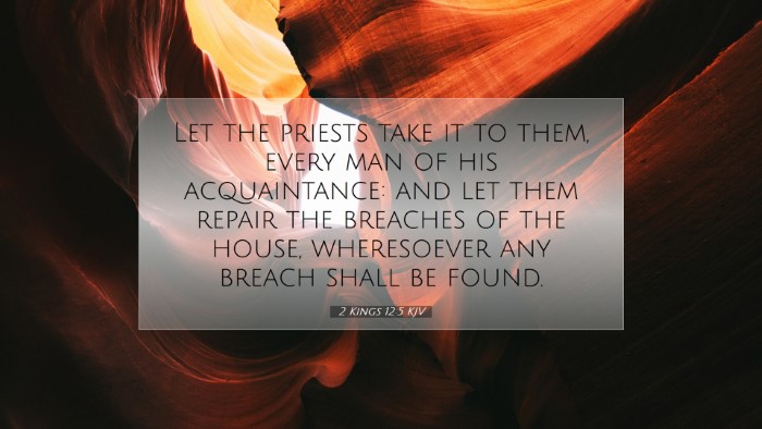 Picture 07 - 2 Kings 12:5 KJV Desktop Wallpaper - Let the priests take it to them, every man of his - Desktop Bible Verse Wallpaper