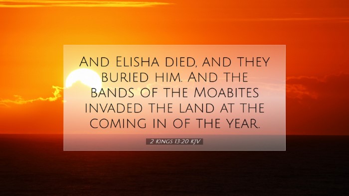 Picture 07 - 2 Kings 13:20 KJV Desktop Wallpaper - And Elisha died, and they buried him. And the - Desktop Bible Verse Wallpaper