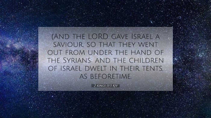 Picture 07 - 2 Kings 13:5 KJV Desktop Wallpaper - (And the LORD gave Israel a saviour, so that they - Desktop Bible Verse Wallpaper