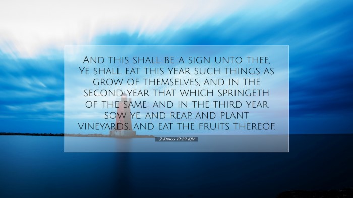 Picture 07 - 2 Kings 19:29 KJV Desktop Wallpaper - And this shall be a sign unto thee, Ye shall eat - Desktop Bible Verse Wallpaper