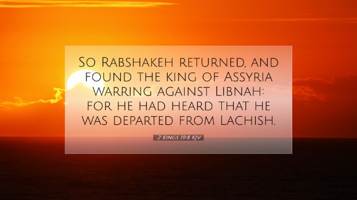 Picture 07 - 2 Kings 19:8 KJV Desktop Wallpaper - So Rabshakeh returned, and found the king of - Desktop Bible Verse Wallpaper