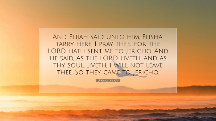 Picture 07 - 2 Kings 2:4 KJV Desktop Wallpaper - And Elijah said unto him, Elisha, tarry here, I - Desktop Bible Verse Wallpaper