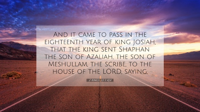 Picture 07 - 2 Kings 22:3 KJV Desktop Wallpaper - And it came to pass in the eighteenth year of - Desktop Bible Verse Wallpaper