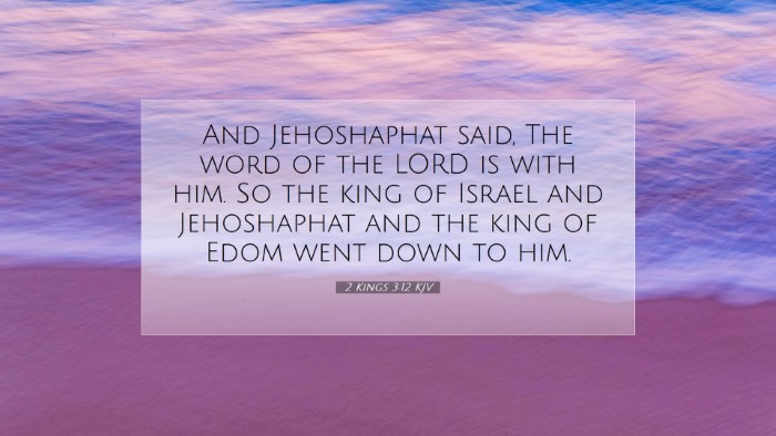 Picture 07 - 2 Kings 3:12 KJV Desktop Wallpaper - And Jehoshaphat said, The word of the LORD is - Desktop Bible Verse Wallpaper