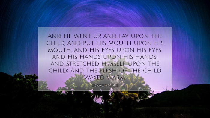 Picture 07 - 2 Kings 4:34 KJV Desktop Wallpaper - And he went up, and lay upon the child, and put - Desktop Bible Verse Wallpaper