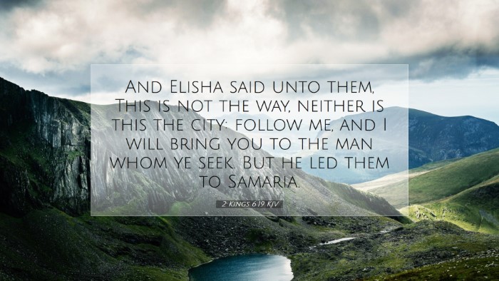 Picture 07 - 2 Kings 6:19 KJV Desktop Wallpaper - And Elisha said unto them, This is not the way, - Desktop Bible Verse Wallpaper