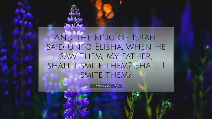 Picture 07 - 2 Kings 6:21 KJV Desktop Wallpaper - And the king of Israel said unto Elisha, when he - Desktop Bible Verse Wallpaper
