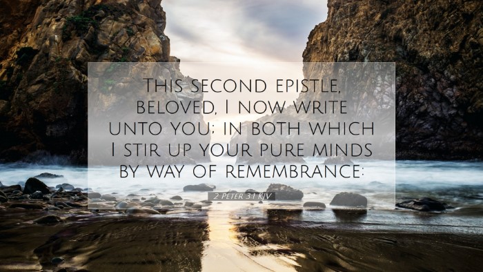 Picture 07 - 2 Peter 3:1 KJV Desktop Wallpaper - This second epistle, beloved, I now write unto - Desktop Bible Verse Wallpaper