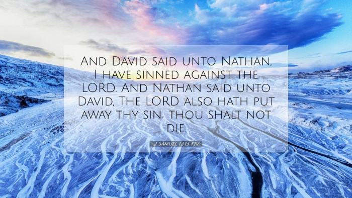 Picture 07 - 2 Samuel 12:13 KJV Desktop Wallpaper - And David said unto Nathan, I have sinned against - Desktop Bible Verse Wallpaper