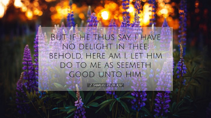 Picture 07 - 2 Samuel 15:26 KJV Desktop Wallpaper - But if he thus say, I have no delight in thee; - Desktop Bible Verse Wallpaper