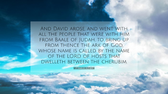 Picture 07 - 2 Samuel 6:2 KJV Desktop Wallpaper - And David arose, and went with all the people - Desktop Bible Verse Wallpaper