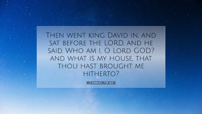Picture 07 - 2 Samuel 7:18 KJV Desktop Wallpaper - Then went king David in, and sat before the LORD, - Desktop Bible Verse Wallpaper