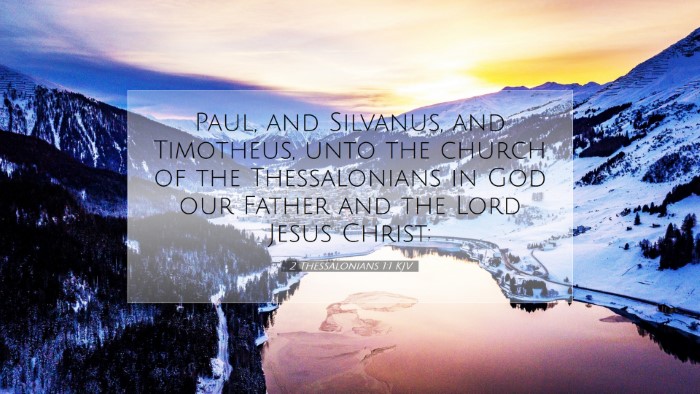 Picture 07 - 2 Thessalonians 1:1 KJV Desktop Wallpaper - Paul, and Silvanus, and Timotheus, unto the - Desktop Bible Verse Wallpaper