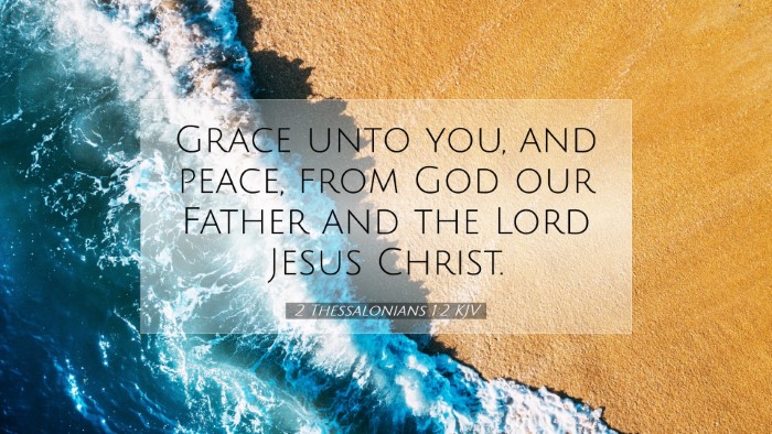 Picture 07 - 2 Thessalonians 1:2 KJV Desktop Wallpaper - Grace unto you, and peace, from God our Father - Desktop Bible Verse Wallpaper