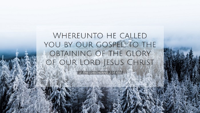 Picture 07 - 2 Thessalonians 2:14 KJV Desktop Wallpaper - Whereunto he called you by our gospel, to the - Desktop Bible Verse Wallpaper