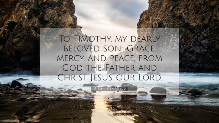 Picture 07 - 2 Timothy 1:2 KJV Desktop Wallpaper - To Timothy, my dearly beloved son: Grace, mercy, - Desktop Bible Verse Wallpaper
